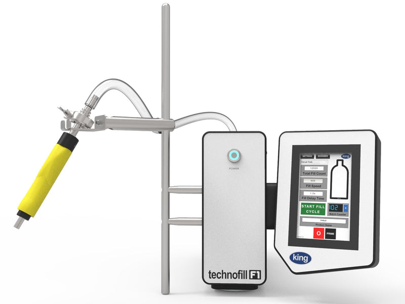Hot Fill 10 Litre Gear Pump Liquid Filling Machine King Technofill F1
